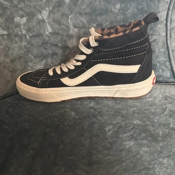 Vans Ultra Crush Leopard Lined Suede Skater High Tops Men’s 8.5 - Picture 8 of 13